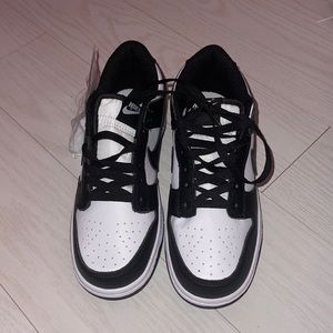 Black and white dunks